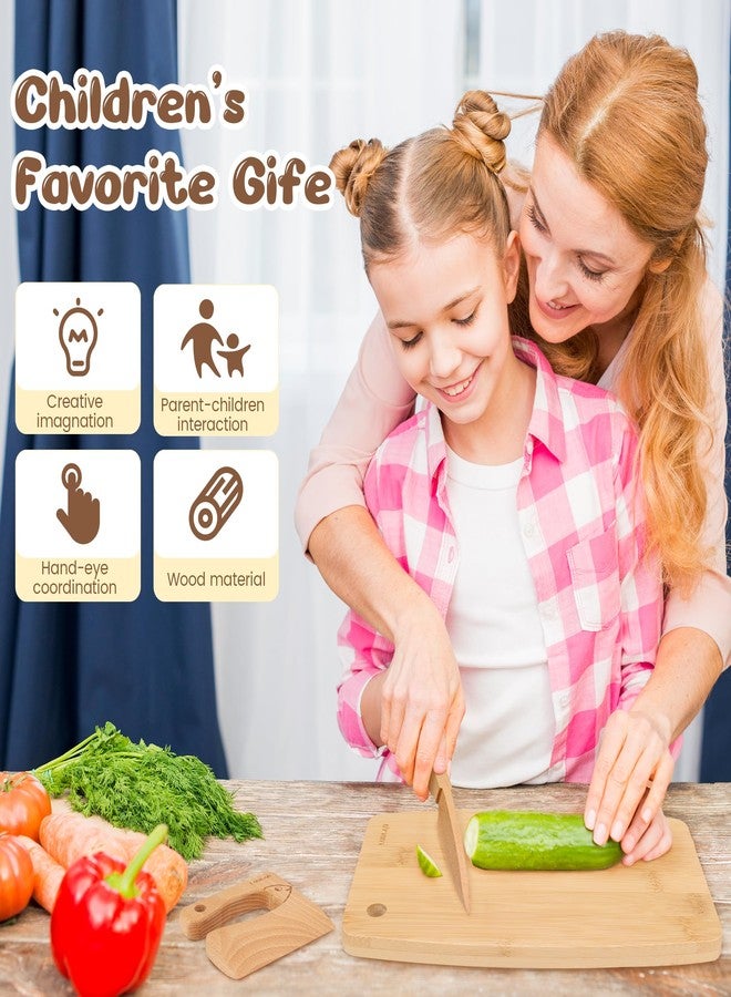 LUOLAO Wooden Kids Safe Knife and Kids Baking Set for Real Cooking, 6 PCS Toddler Montessori Kitchen Tools, Cooking and Baking for Little Chefs - Image 5