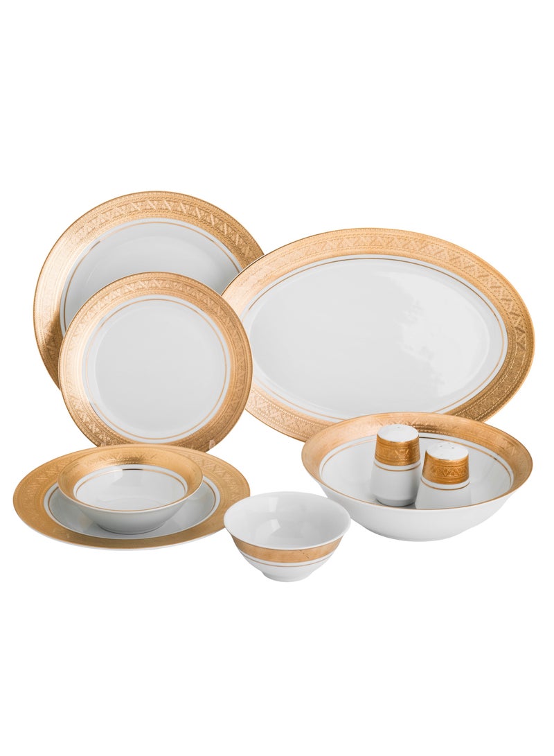 CASA ROSA Porcelain Dinner Set 32-Piece for 6 People - Image 1
