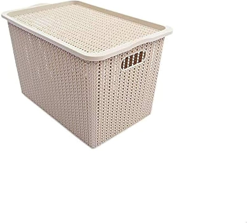 Sofia Multipurpose Storage Box (Beige, Large)
