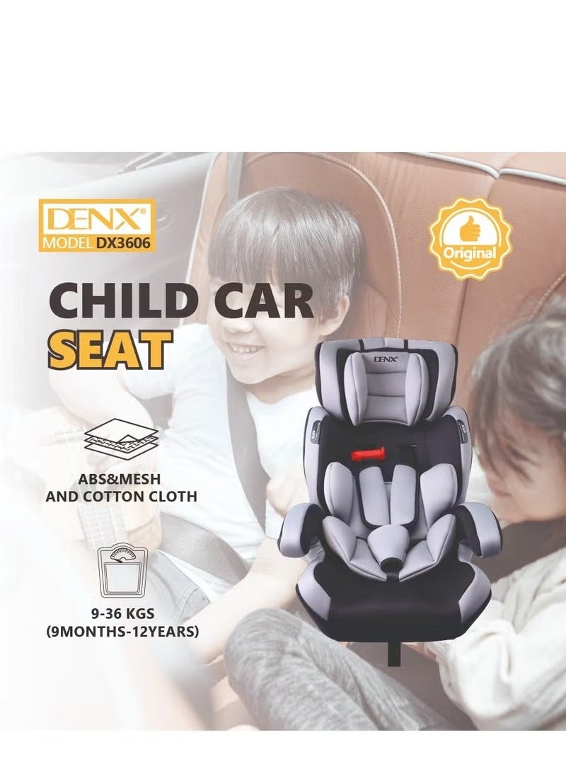 Denx Comfortable Baby Car Seat, for Children from 1 Month to 12 Years with Multiple Reclining Positions, Adjustable Headrest Height, Certified Travel Baby Car Seat for Toddlers, RED /Black - Image 4