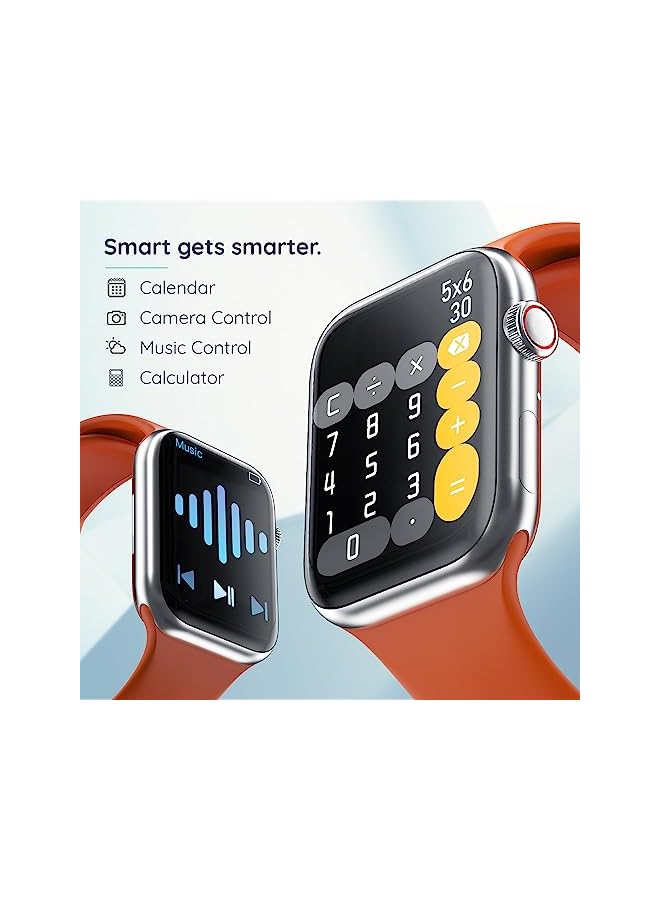 Pebble Smart watch for men | Women Pebble Frost large display with bluetooth calling smartwatch fitness tracker with sports mode HR monitor oxygen and steps tracker waterproof smart watch Winter Fire - Image 4