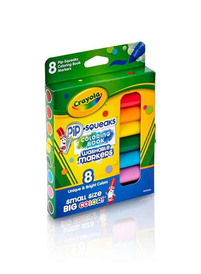Crayola Pip-Squeaks Washable Markers, Multi-Color, Pack of 8, Unique And Bright Colors, 3+ Yrs - Image 5