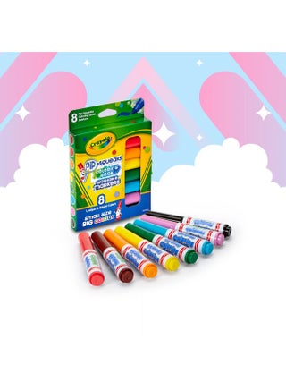 Pip-Squeaks Washable Markers, Multi-Color, Pack of 8, Unique And Bright Colors, 3+ Yrs - view 3