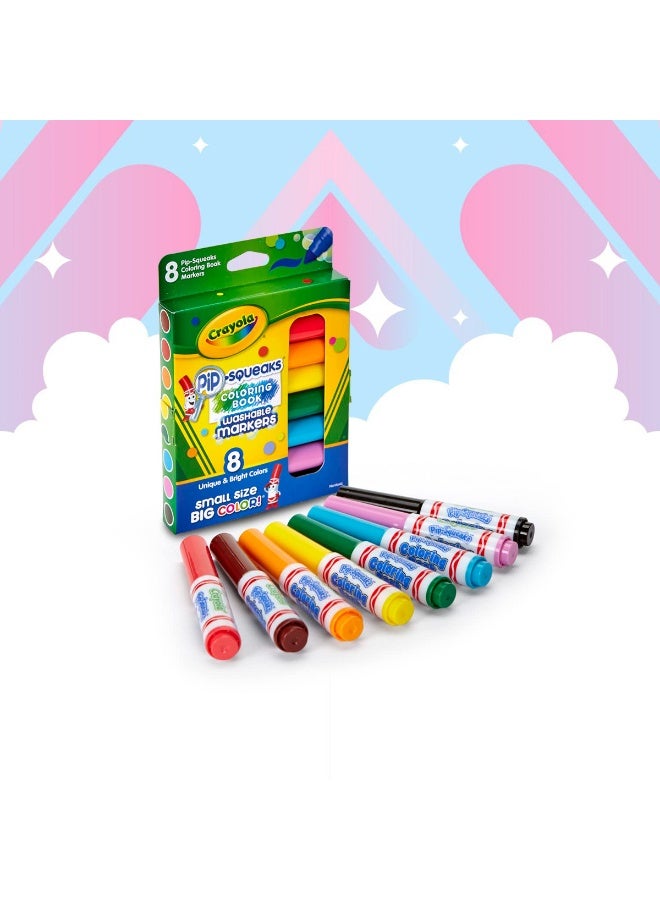 Crayola Pip-Squeaks Washable Markers, Multi-Color, Pack of 8, Unique And Bright Colors, 3+ Yrs - Image 3