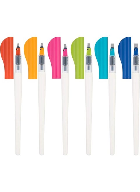 Parallel Caligraphy Pens Assorted Point Sizes And Colors 6 Count 12722