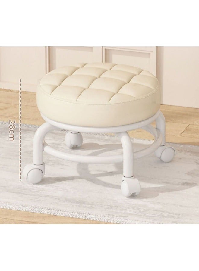 Generic Universal Wheel Small Stool Pulley Low Stool Rotatable Mobile Chair Household Small Bench - Image 4