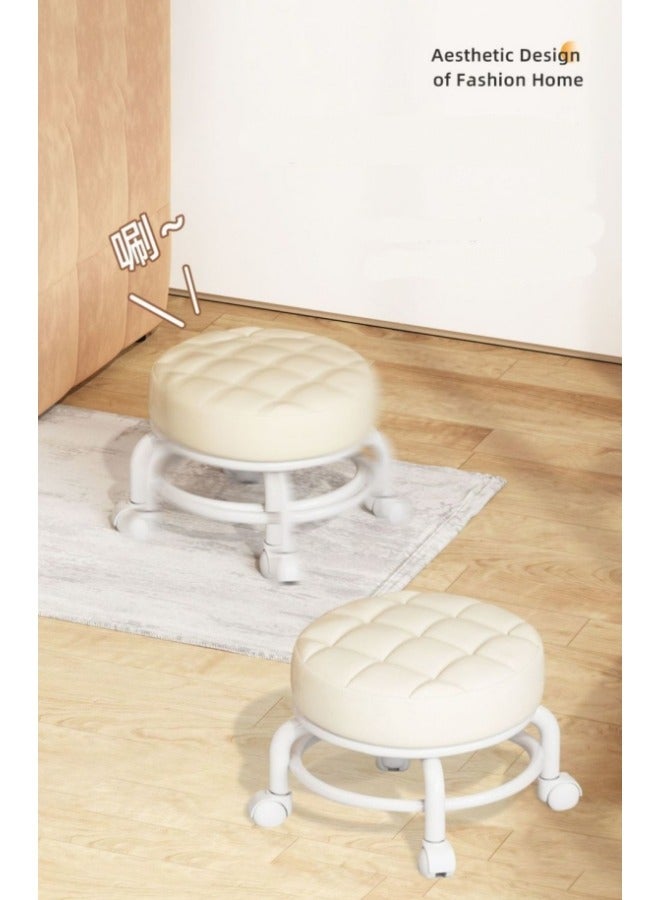 Generic Universal Wheel Small Stool Pulley Low Stool Rotatable Mobile Chair Household Small Bench - Image 3