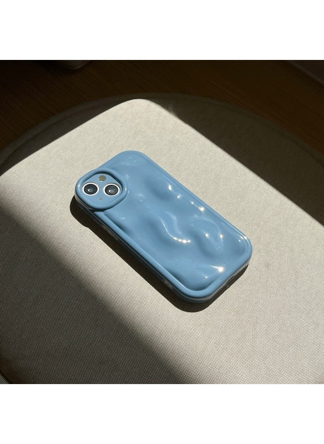 Generic - Solid Color Creative Meteorite Pattern For IPhone15pro Max Mobile Phone Case Apple 16 13/14 Wen-Color:Xym Meteorite Pattern Imd Blue-Applicable Model:13Prax (without Packaging) - Image 1