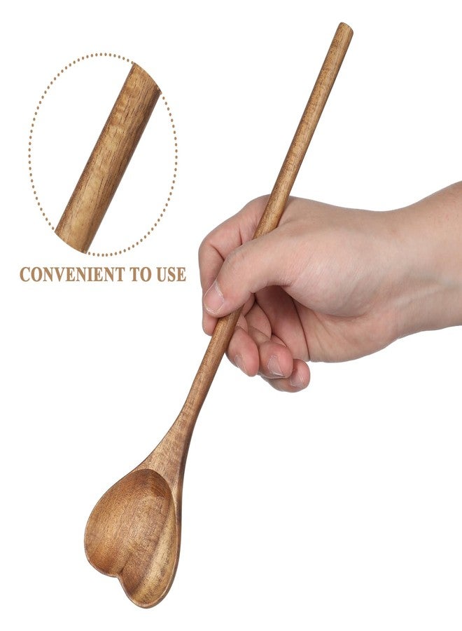 Sewroro Heart Shaped Wooden Spoon for Valentines Day, Wood Love Spoon for Cooking, Gift for Mom and Grandma - Image 4