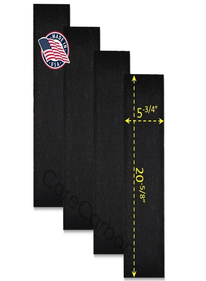 CoreCarbon 4-Pack Exact Fitment Carbon Pre-Filter Designed to Fit Honeywell Air Genius 3, 4, 5, 6 Purifier - Models HFD300, HFD310, HFD314, HFD320, HD320, HFD323CV1, HFD323-TGT, HFD324, HFD360B - Image 1