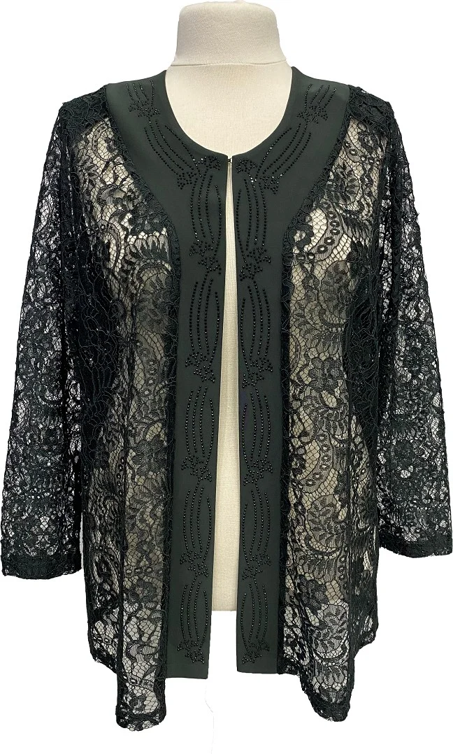 Hesna Green Bunch Jacket Dress Mother Evening Dress Suit