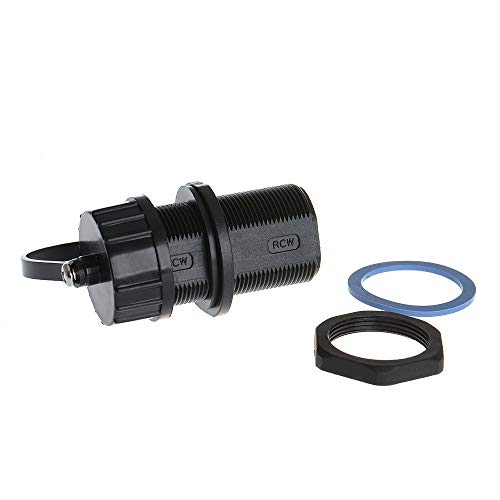 Anmbest 5PCS Panel Mounting Shielded RJ45 Waterproof Cat5/5e/6 8P8C Connector Ethernet LAN Cable Connector Double Head Coupler Adapter Female to Female with Waterproof/Dust Cap(Black) - Image 3