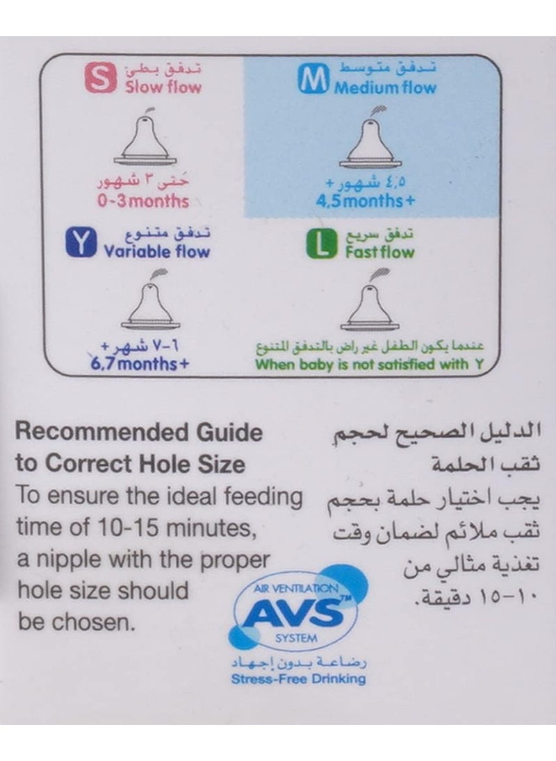 بيجون رضاعة سيليكون رفيعة ذات رقبة متوسطة  - Image 3