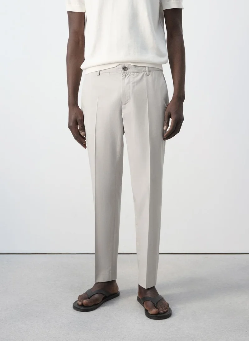 Slim-Fit Cotton-Lyocell-Blend Pants
