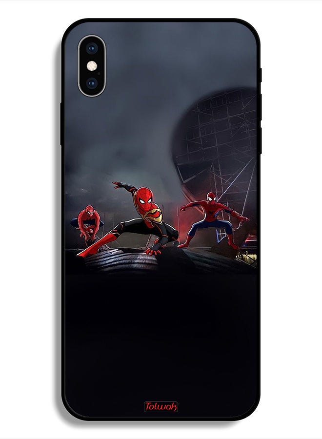 Tolwak Protective Case For Apple iPhone X Three Spiders - Image 1
