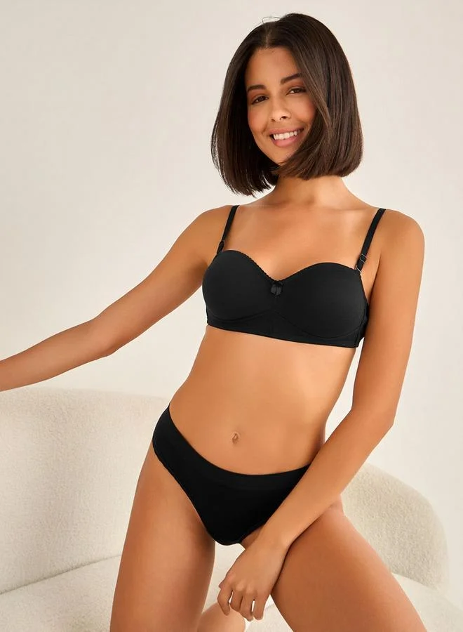 سبلاش فيڤ صدرية دانتيل بتصميم بالكونيت