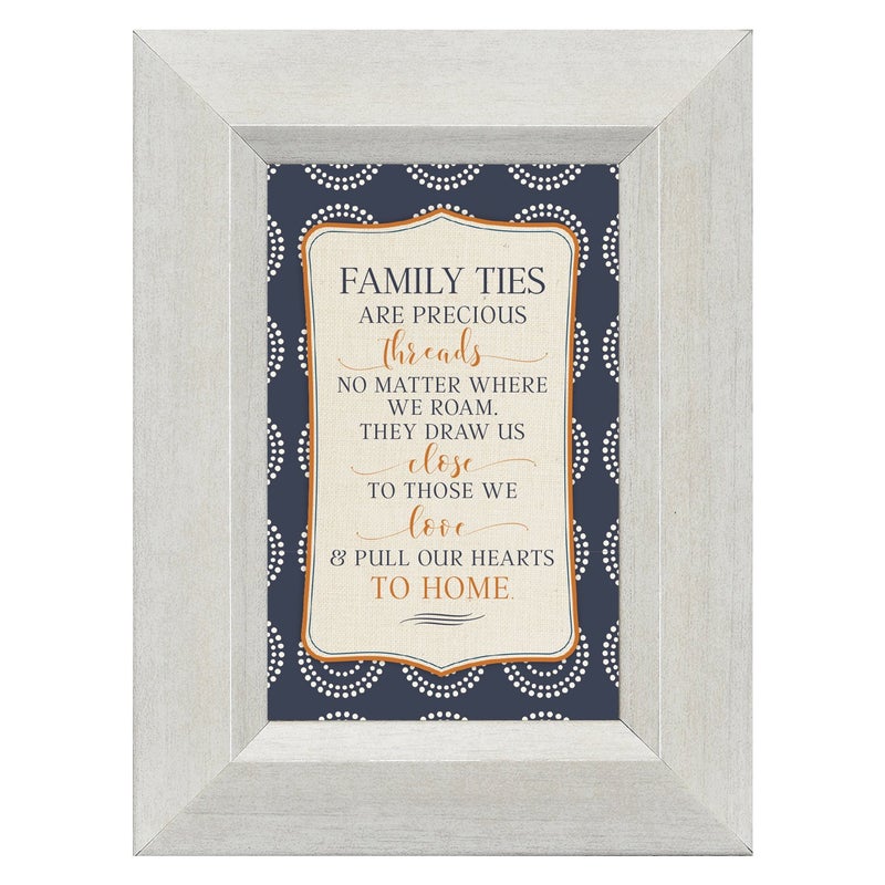 James Lawrence Family Ties Love Hearts To Home 4.5 x 6 Inch Framed Easel Back Sign Plaque - Image 2