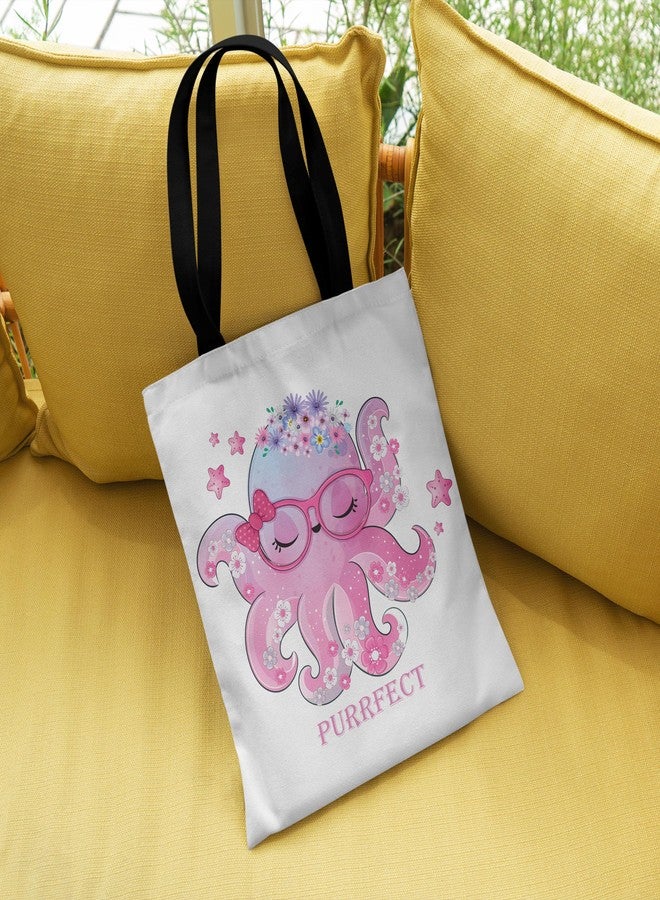 TrendoPrint Shopping/Grocery Bag, Multi-Purpose Bag, Sturdy Canvas Bag With 15Kgs Capacity Tote Bag For Women, College Bag For Girls (BTBN57) - Image 5