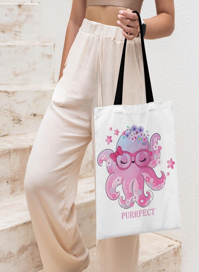 TrendoPrint Shopping/Grocery Bag, Multi-Purpose Bag, Sturdy Canvas Bag With 15Kgs Capacity Tote Bag For Women, College Bag For Girls (BTBN57) - Image 2