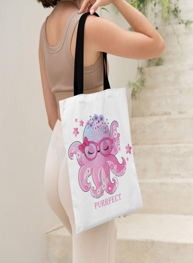 TrendoPrint Shopping/Grocery Bag, Multi-Purpose Bag, Sturdy Canvas Bag With 15Kgs Capacity Tote Bag For Women, College Bag For Girls (BTBN57) - Image 3