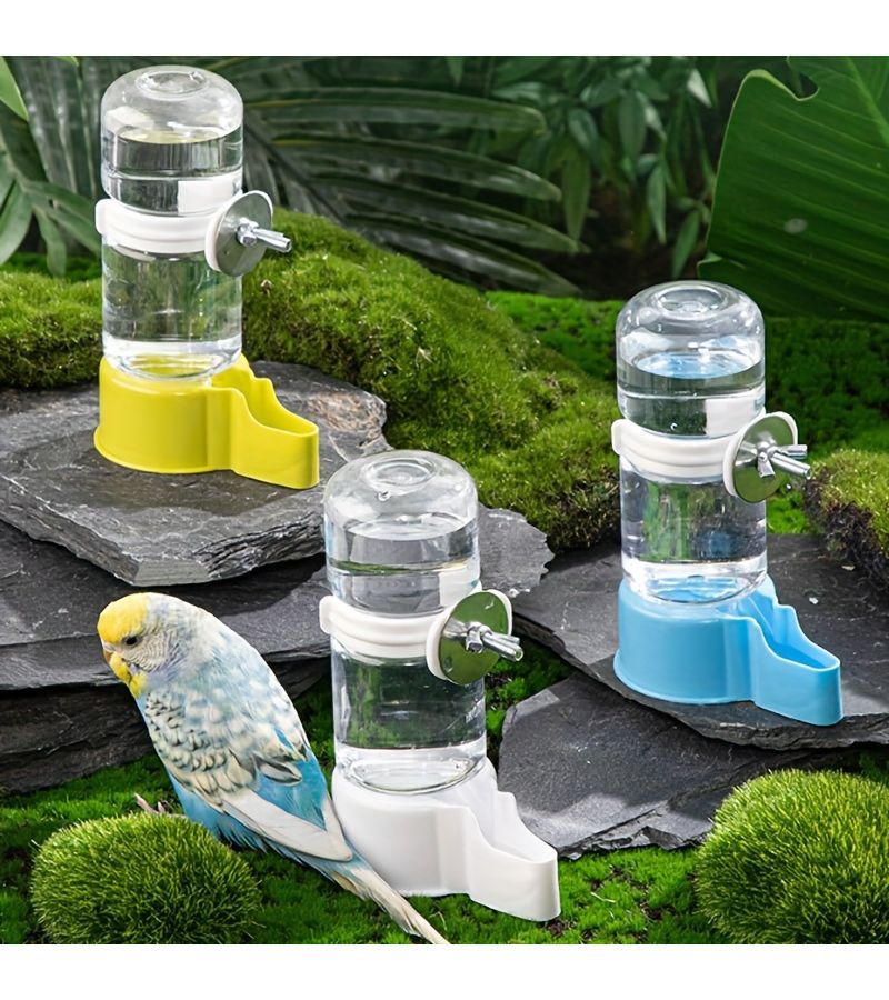 Blue Automatic Water Feeder For Budgerigars And Cockatiels With Drinking Fountain - Image 1