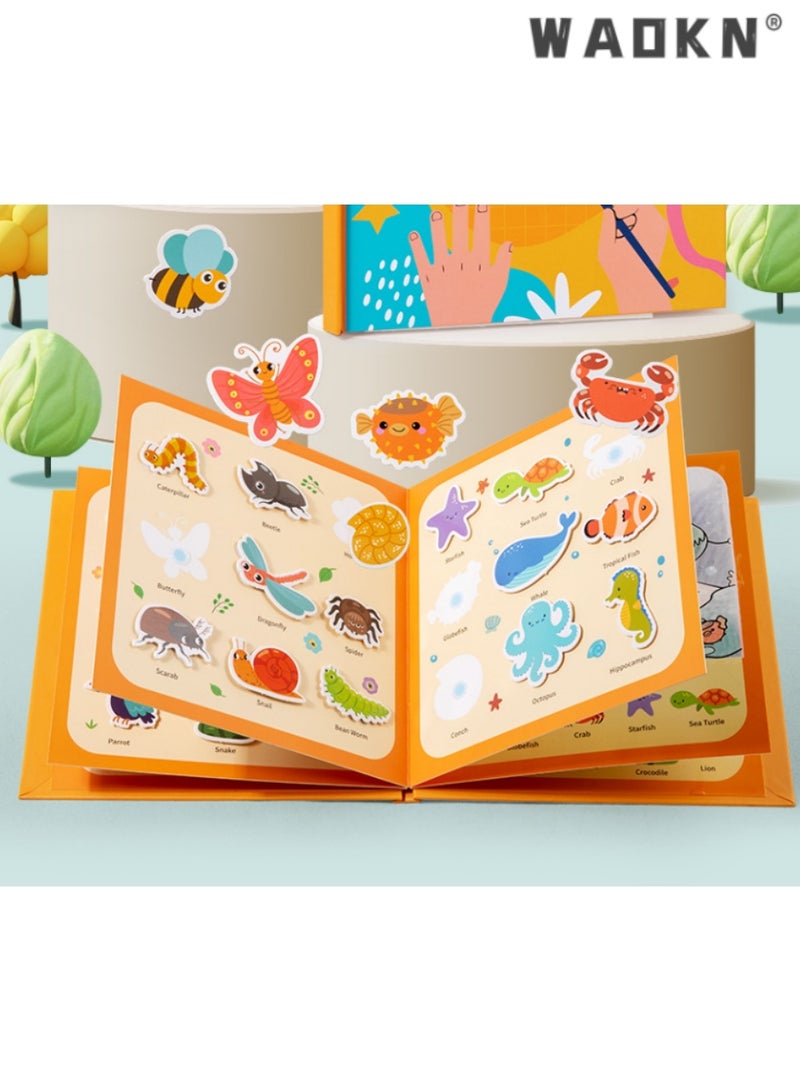 WAOKN Children's Early Education Magic Water Drawing Book, Interactive Coloring and Graffiti Toy, Reusable Doodle Book for Quiet Play, Ideal for Toddlers and Preschoolers, Enhances Fine Motor Skills  - Image 5