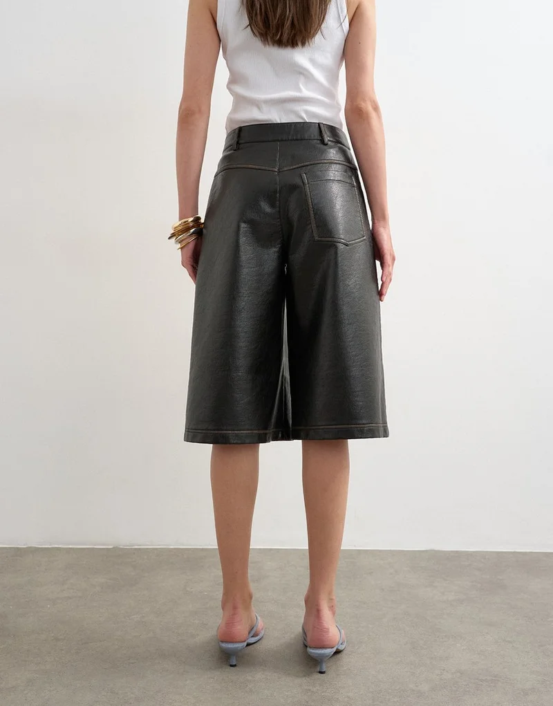 Topshop Coated Finish Shorts