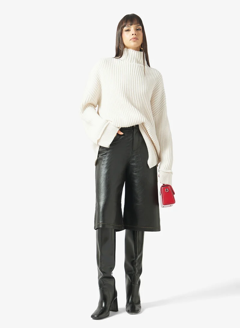 Topshop Coated Finish Shorts