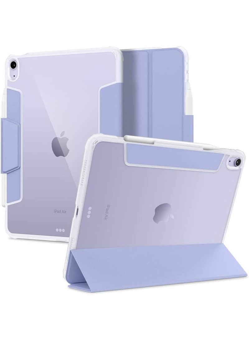 Spigen Ultra Hybrid Pro Case Cover for iPad Air 11inch M4 (2026)  M3 (2025), M2 (2024), 5th/4th Gen (2022/2020) 10.9inch with Pencil Holder – Lavender - Image 1