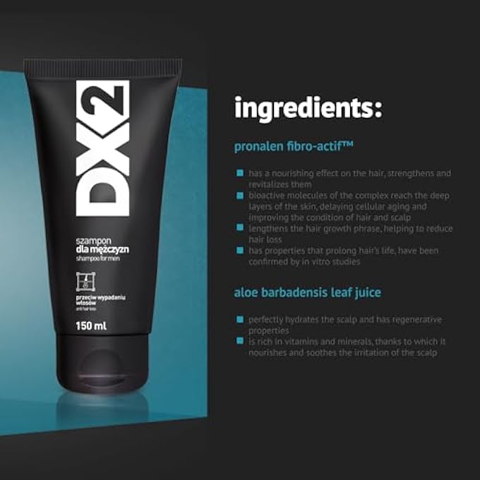 DX2 SHAMPOO DX2 HAIR LOOSE FOR MEN-150ML - Image 2