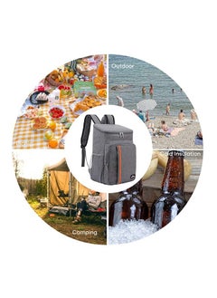 Ominii Ominii Outdoor Leak Proof And Insulated Multi Compartment Picnic Backpack, Comfortable And With Large Capacity - Grey  - Image 3
