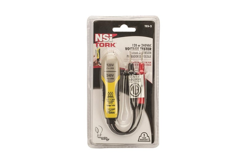 NSI Industries TES-2 Voltage Tester, 120 or 240 VAC, Neon - Image 3