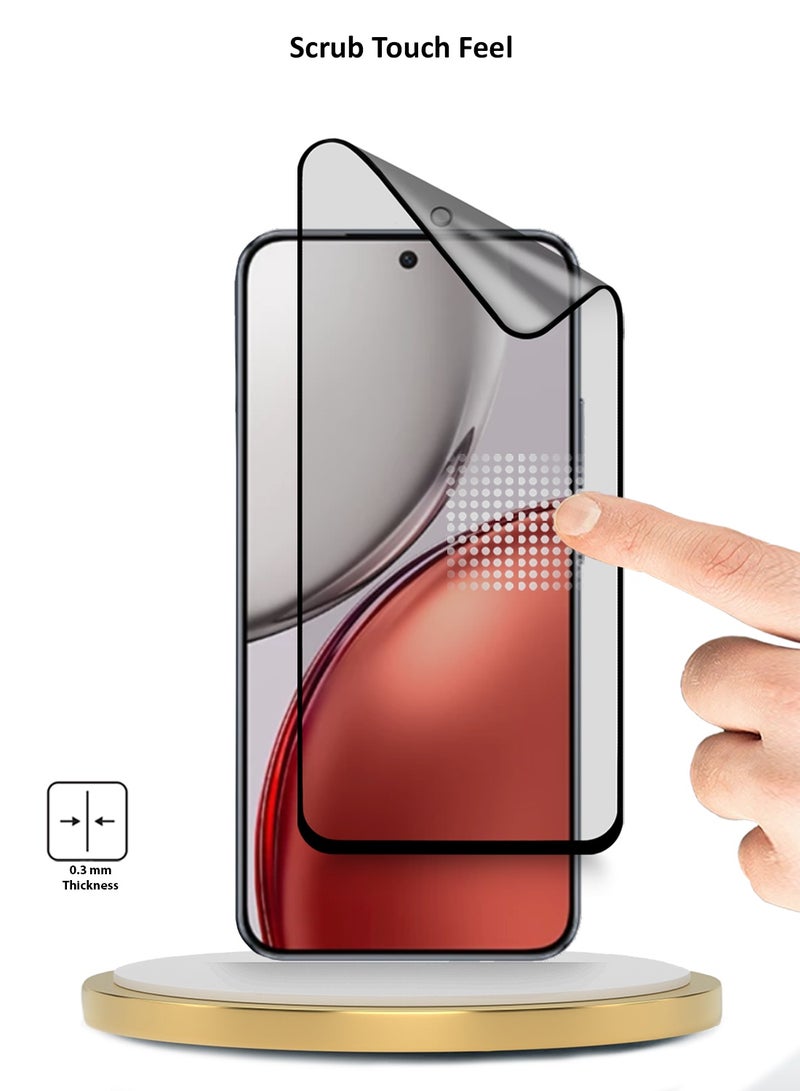 Wtech Honor X9d 5G 2025 Premium Nano Ceramic Full Glue Full Cover Matte Flexible Screen Protector (MSCNMN) - Clear/Black - Image 4