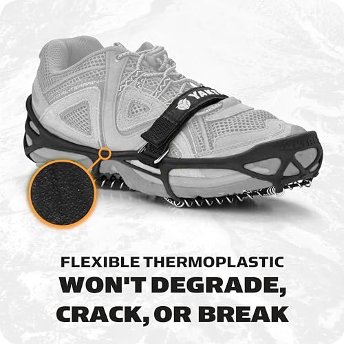 Yaktrax أحذية يكتراكس برو لل traction للمشي، الجري، أو التنزه على الثلج والجليد (1 زوج)، متوسط، أسود - Image 3