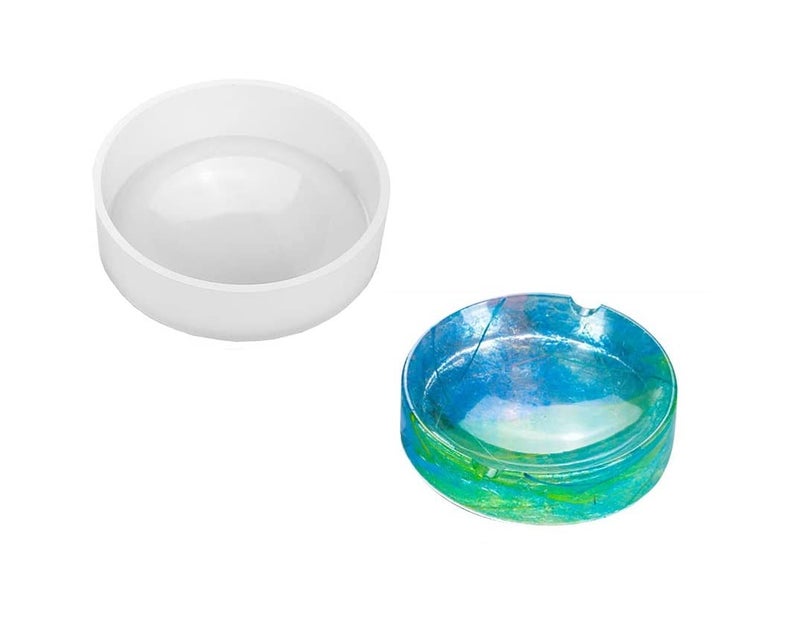 ARTOOL Tray Resin Art Mold Creative DIY Multipurpose Silicone Tray Epoxy Resin Casting Jewellery Making Tool Round Frame Mould Set of 1 (B158) - Image 1