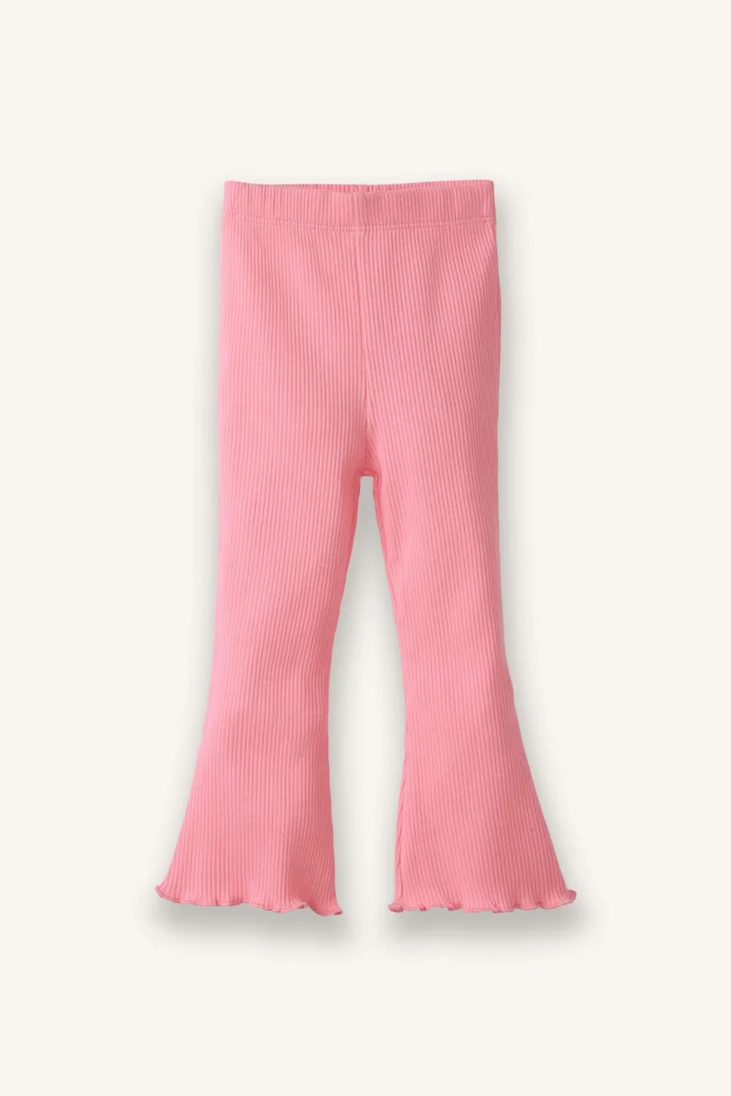 ديفاكتو Baby Girl Ribbed Knit Leggings