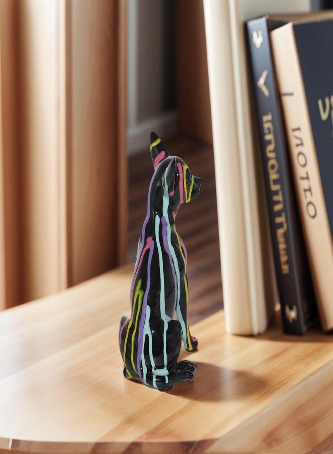 JOOMBE Fluid Chihuahua Statue, Creative Colorful Puppy Home Sculpture Decoration, Suitable for Decorating Bookshelves, Desktops, Kitchens, Living Rooms, and Other Spaces - Image 4