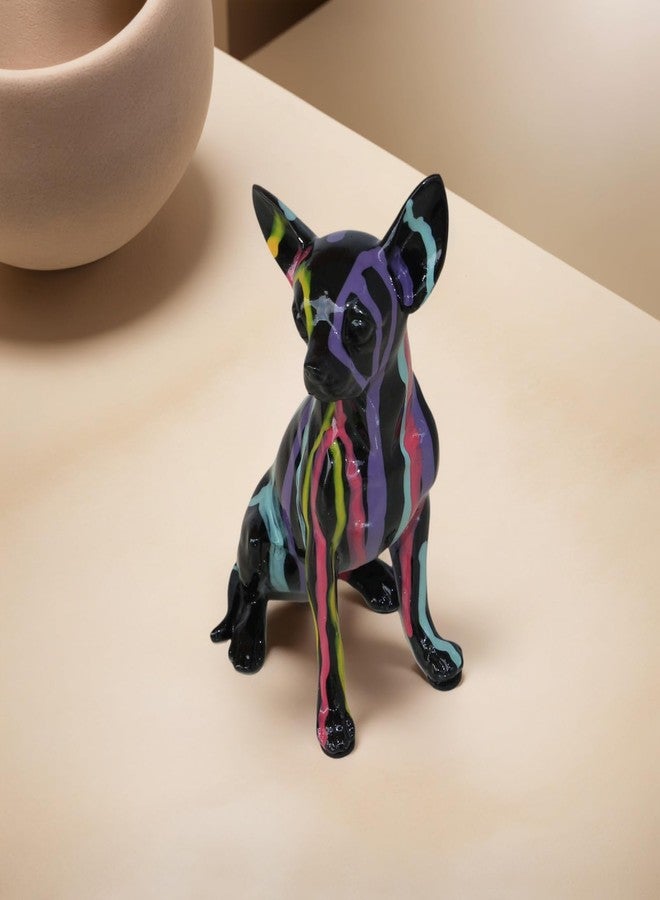 JOOMBE Fluid Chihuahua Statue, Creative Colorful Puppy Home Sculpture Decoration, Suitable for Decorating Bookshelves, Desktops, Kitchens, Living Rooms, and Other Spaces - Image 5