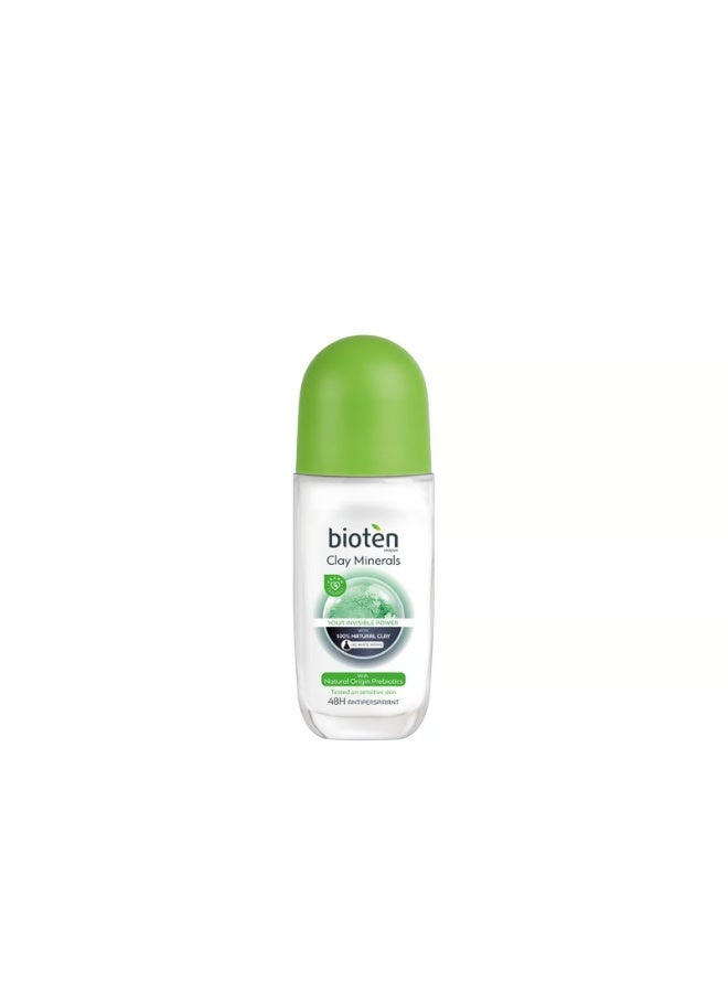 bioten Clay Minerals Antiperspirant Deodorant Roll-On 50ml - Image 1