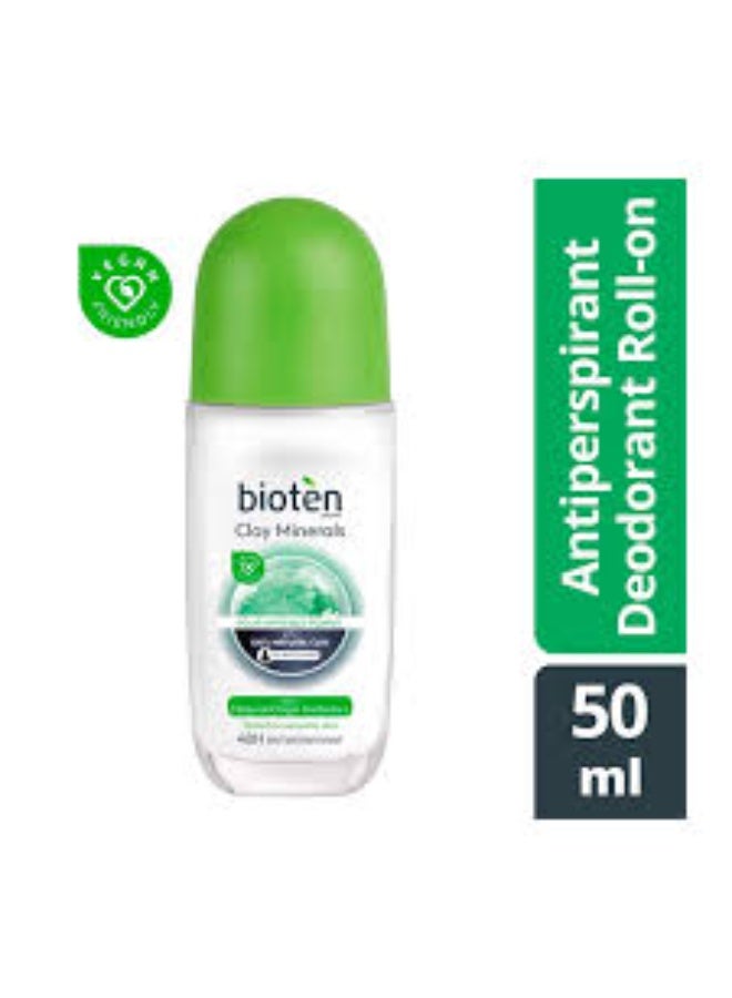 bioten Clay Minerals Antiperspirant Deodorant Roll-On 50ml - Image 3