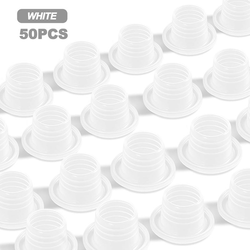 GOFIRA Universal Faucet Leak Proof Sealing Gasket in Silicone Material,Water Pipe Silicone Rubber Hose Gasket Washers, Outdoor Faucet Repair Kit 50Pcs-White - Image 2