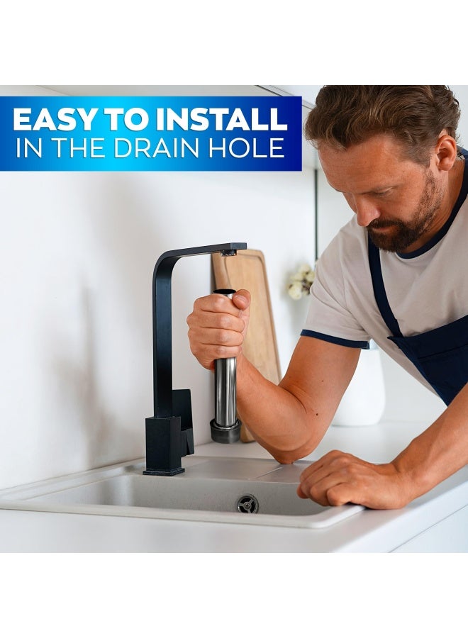 Stainless Steel Bar Sink Overflow Pipe 7.48 In Metal Sink Strainer Pipe Tube Bathroom Pipes Fittings Bathroom Sink Drain Strainer Pipe Overflow Kitchen Sink Drain Stopper For 1.75 Inch Drains - Image 5