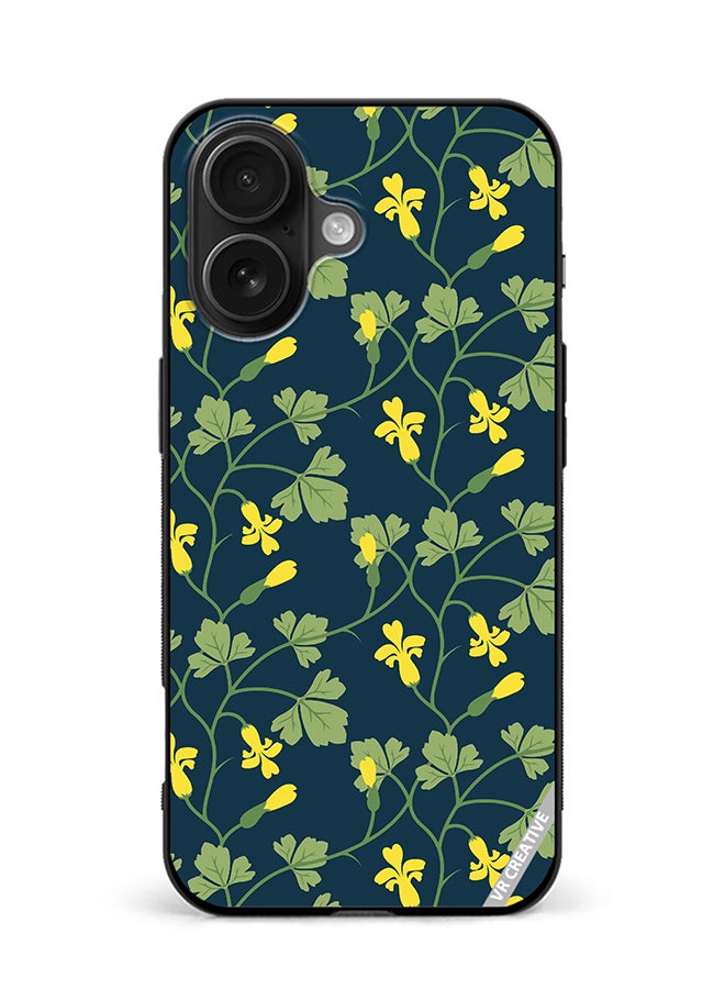 VR CREATIVE Protective Case Cover For Apple iPhone 16 Plus Flower Design Multicolour