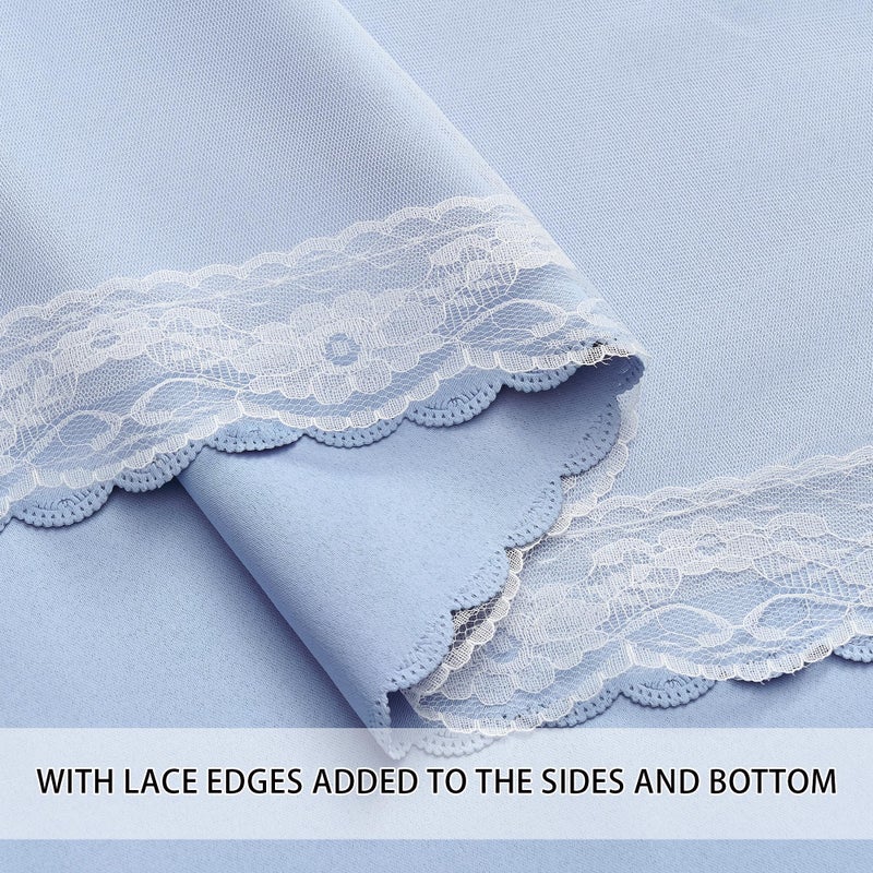 XiDi Light Blue Blackout Curtains for Girls Bedroom Living Room 63 Inches Long 2 Panels Star Curtains Boys Kids Room Darkening Thermal Insulated Drapes Grommet Noise Reduction Window Treatments 34x63 - Image 5