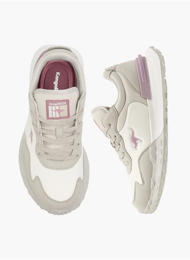 kangaROOS Women's Panelled Lace-Up Sports Shoes