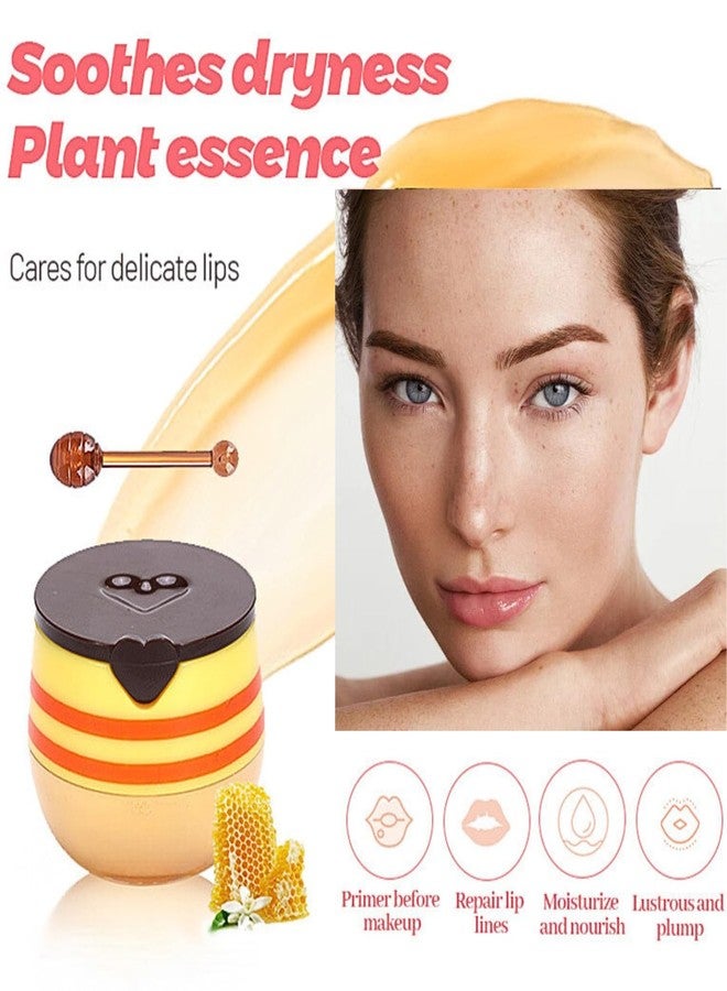 Evolvique ٨ قطع مرطب شفاه برائحة العسل - قناع ليلي للشفاه - ملمع شفاه للنساء - مجموعة هدايا قناع الشفاه الليلي - مرطب شفاه ملون - هدايا عيد الفصح - عسل، كرز، فراولة، تفاح وليمون، بطيخ، نعناع، جوز الهند، خوخ - Image 3