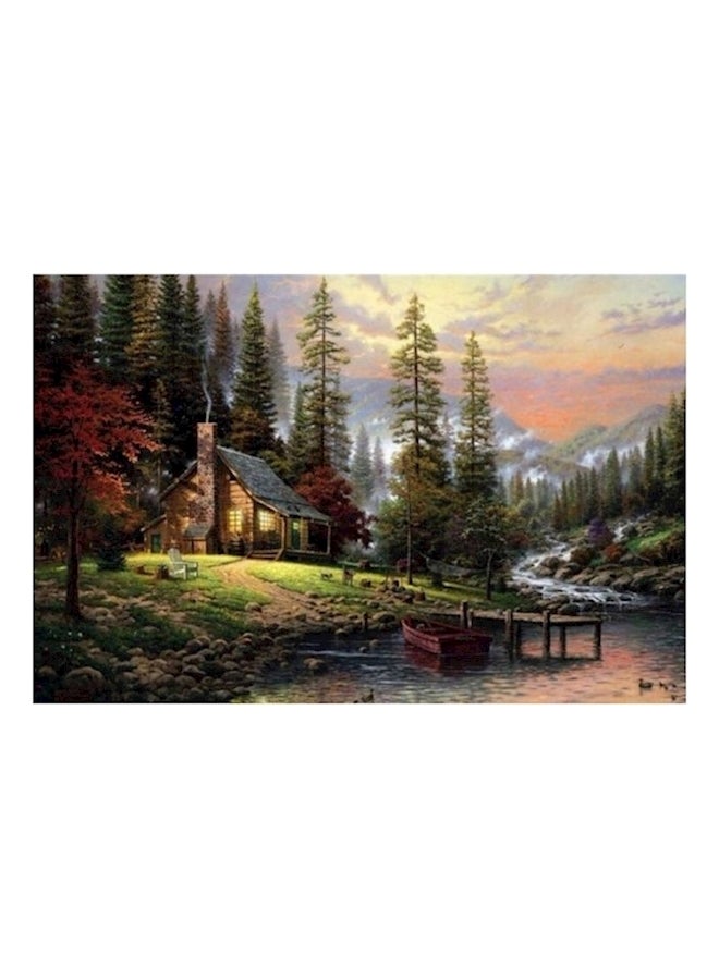 Beautiful Cabin In Woods Puzzle Game - Image 2