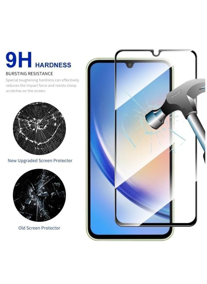 MIGOFAST - Samsung Galaxy A16 Tempered Glass Screen Protector  Full Adhesive  Full Coverage Bubble Free  Anti-Scratch HD Clear  High Responsive - Image 1