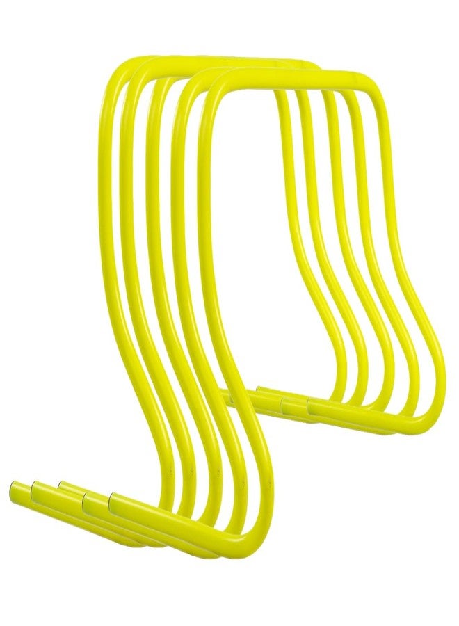 FitFix Agility Training Hurdles for Speed & Coordination - Ideal for Field Drills & Kids' Occupational Therapy! Set of 3 Hurdles in 6, 9, 12 Inch Heights (5, Round Shaped, 15 Inches Height) - Image 1