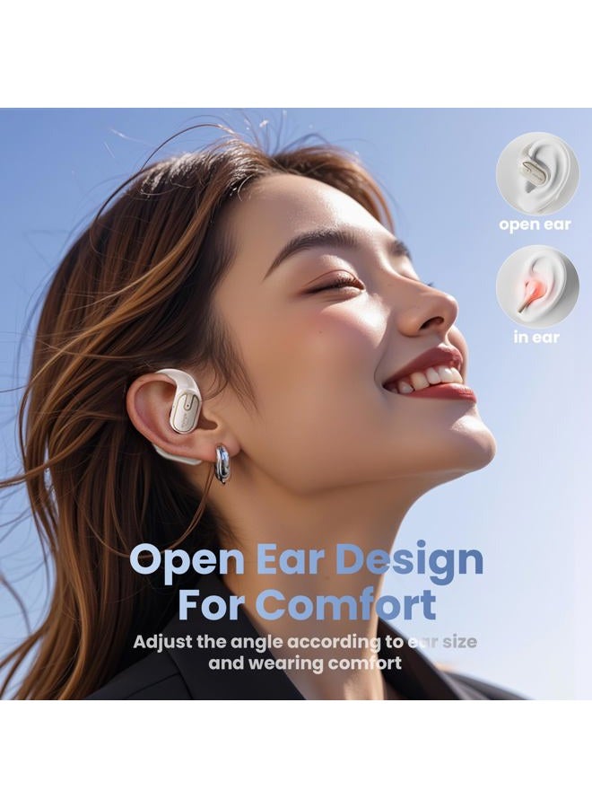 vnilrgle Open Ear Headphones Earbuds wireless - 5.4 Bluetooth Ear Buds with LED Digital Display IPX7 Waterproof, Wireless Headphones Touch Control Air Conduction Stereo Sound with 18.2mm Drivers 40H Playtime - Image 2
